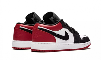 Nike Air Jordan 1 Retro Black Toe Low Black White Red