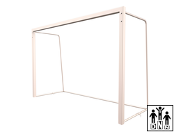 Ворота для  минифутбола (3*2*1м ) металлический профиль 80*40мм, без разметки в стаканах для улицы,