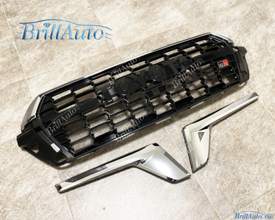 Решетка Toyota Land Cruiser 200 2015-2021 в стиле 300 GR Sport ЧЕРНАЯ