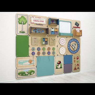 Азбука речи настенная панель для кабинета логопеда