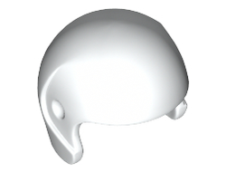 Minifigure, Headgear Helmet Sports/Flight, White (93560 / 6252744)