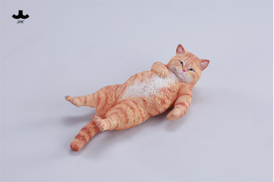 Котик на софе (рыжий) - Коллекционная фигурка 1/6 Lazybones Cat (JXK293B) - JXK