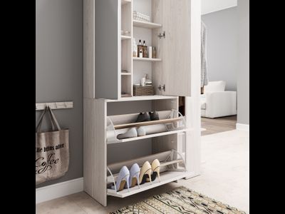 Прихожая Россо (1142*2083*358мм), ясень белый