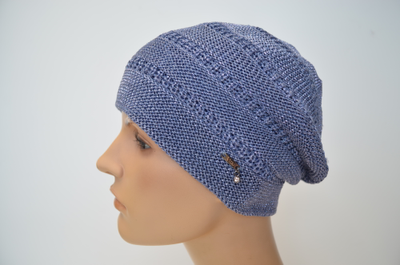 Фиолетовый берет весна осень женский