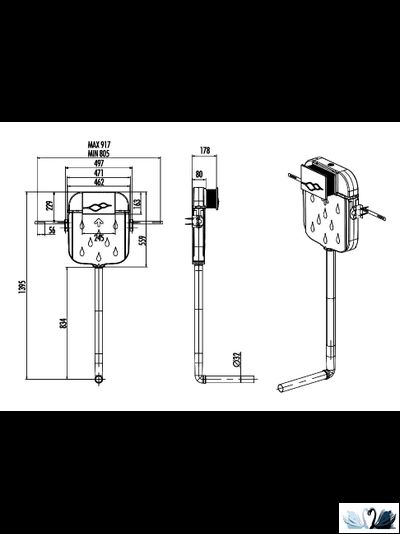 Инсталляция Creavit GR5006.01 для чаши генуя