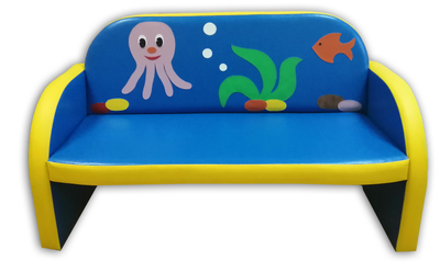 Мягкий каркасный диван для ДОУ