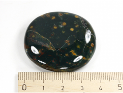 Гелиотроп, полировка плоская, Индия (39*38*10 мм, 25 г) №35500