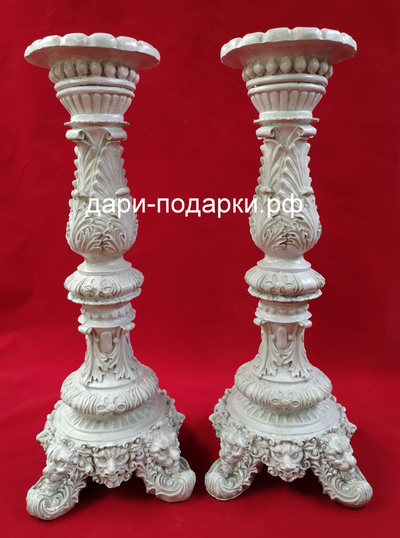 Подсвечник античный 45*20см   1,6 кг   полистоун Россия  1770-013060