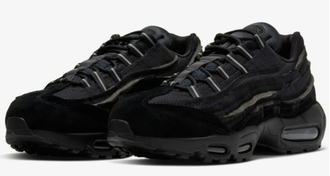 Nike Air Max 95 Comme Des Garcons Black (Черные) сбоку