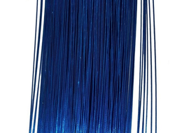 Проволока в фольге, цвет синий, диаметр 1 мм, длина 80 см, цена за 1 шт
