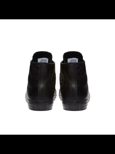 Кеды Converse All Star черные монохромные высокие кожаные