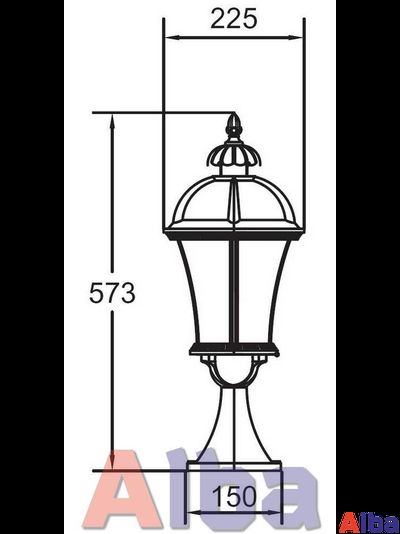 Rome L 95204 Gb Парковый светильник