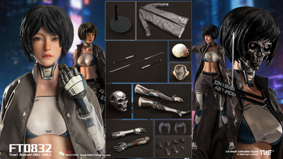 ПРЕДЗАКАЗ - Девушка-киборг (в сером) - Коллекционная фигурка 1/6 Android Bill Action Figure BLACK Hair (FT0832B) - True1Toys ?ЦЕНА: 22900 РУБ.?