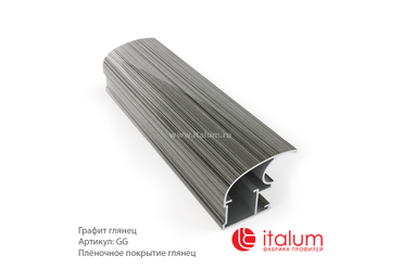 Профиль дверей ITALUM. Серия CLASSIC-A: Графит глянец