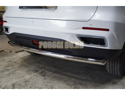 Защита задняя 60,3 мм ТСС для Changan CS55 plus 2WD 1.5T 2023-