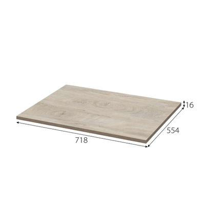 Этна полка для шкафа 50 Дуб эндгрейн 1ПЛ