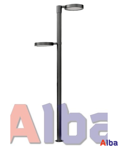 Фонарь RONDO 300мм двойной с опорой садово-парковый 4 м