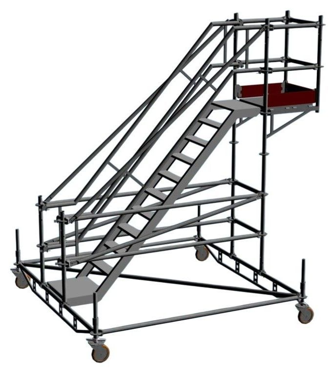 Трап подкатной разборный из лесов