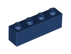 Brick 1 x 4, Dark Blue (3010 / 4264569)