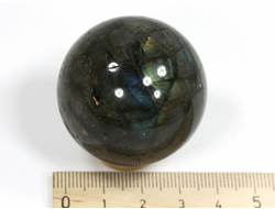 Шар Лабрадорит, Мадагаскар (40 мм, 85 г) №35338