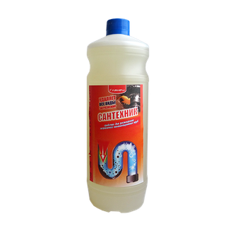 Средство для прочистки стоков и канализации «Сантехник», 1 л