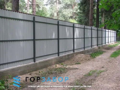 Монолитный ленточный фундамент под ключ для забора