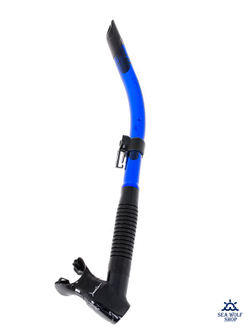 Трубка для дайвинга Marlin FLASH (прямая гофра) BLUE/BLACK