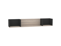 Гостиная AURELIO (АУРЕЛИО) - AURELIO 14 Полка навесная Антрацит-Блеквуд Сатиновый