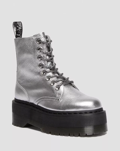 Ботинки Dr Martens Jadon Max Boot Silver Metallic