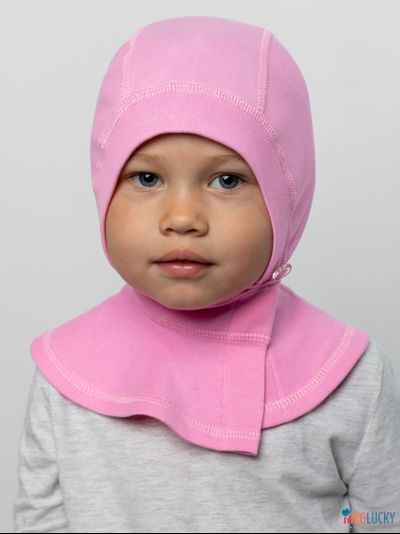 Шапка-шлем 24301-01 95%хлопок 5%лайкра, ярко-розовый 46-48