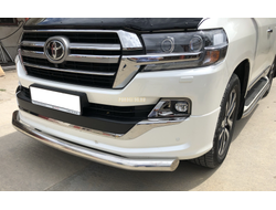 Защита переднего бампера d76 для Toyota Land Cruiser 200 Executive Lounge 2018-...