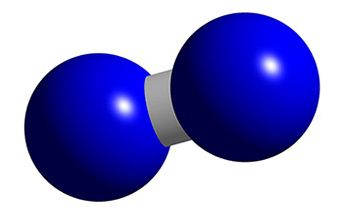 Шаростержневая модель молекулы водорода