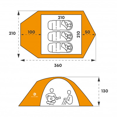 Палатка "Ай-Петри-3"