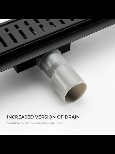 Душевой трап черный 70*800 мм GAPPO G86007-36