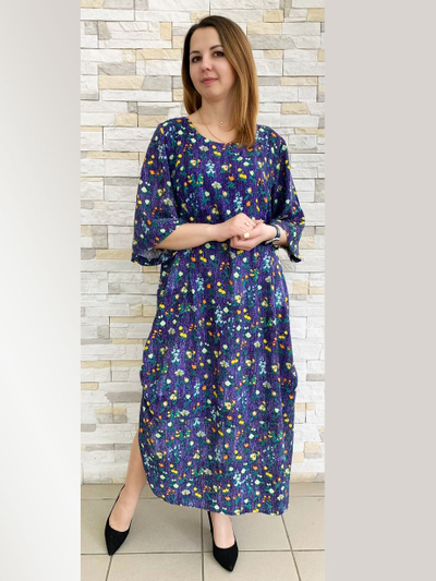 Платье 552-04240 цветы