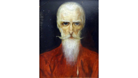 Пичугин С.И.  Староверы. Мужской портрет. Нач. ХХв. Картон, масло 45,2 Х 34,4  (994)