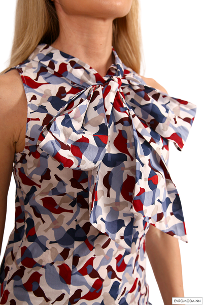 Блузка  с принтом Кэт (Акция)