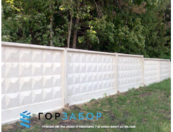 Установка забора из бетонных плит в МО