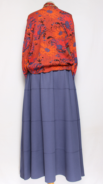 Джемпер ХЛОПОК "Хохлома резинка" коралл до р.52