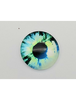 Глазки стеклянные неклеевые дизайн 8, размер 6 мм