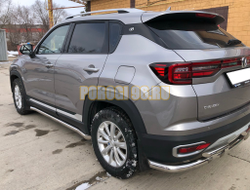 Защита штатного порога труба Папа Тюнинг d60 для Changan CS35 Plus 2023-