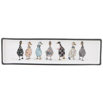 НАБОР СОУСНИКОВ НА ПОДСТАВКЕ "ГУСИ" 5 ПР. 25 * 7 * 5 СМ