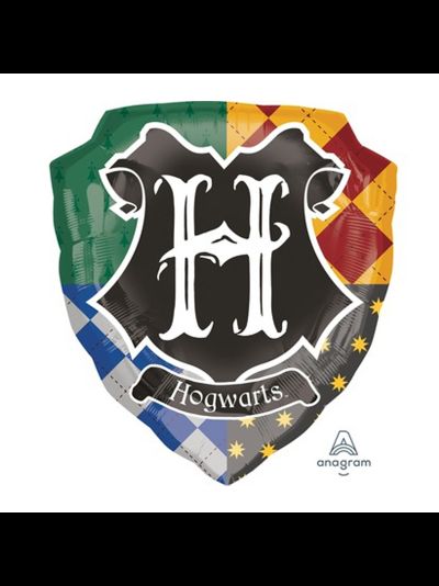 Фольгированный шар с гелием "Герб Хогвартса" 69 см