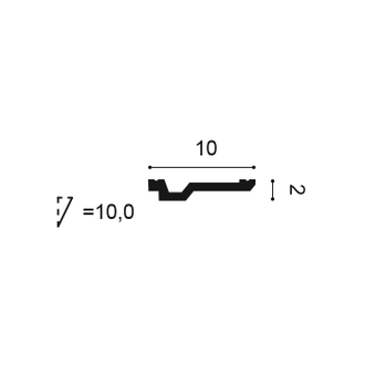 Карниз C356 - 2*10*200см