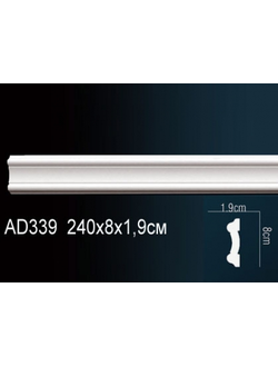 Молдинг гладкий AD339
