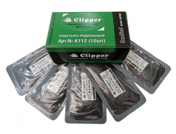 CLIPPER НАБОР ЗАПЛАТ K112 кордовые для боковых порезов 57*102мм (1 слой корда) (10шт.)