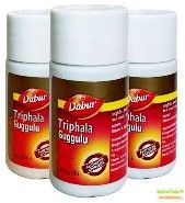 "ТРИФЛА ГУГГУЛ" от компании "Дабур" (Triphala Guggul, Dabur) 40 таб.
