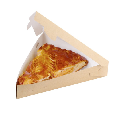 Коробка треугольная для куска пиццы/пирога (крафт), 220*200*40мм