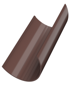 Жёлоб водосточный, пластиковый, 125мм*3м КОРИЧНЕВЫЙ