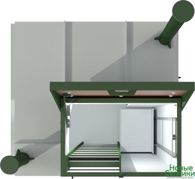Погреб пластиковый ПП 1 Long с грузоподъемным механизмом